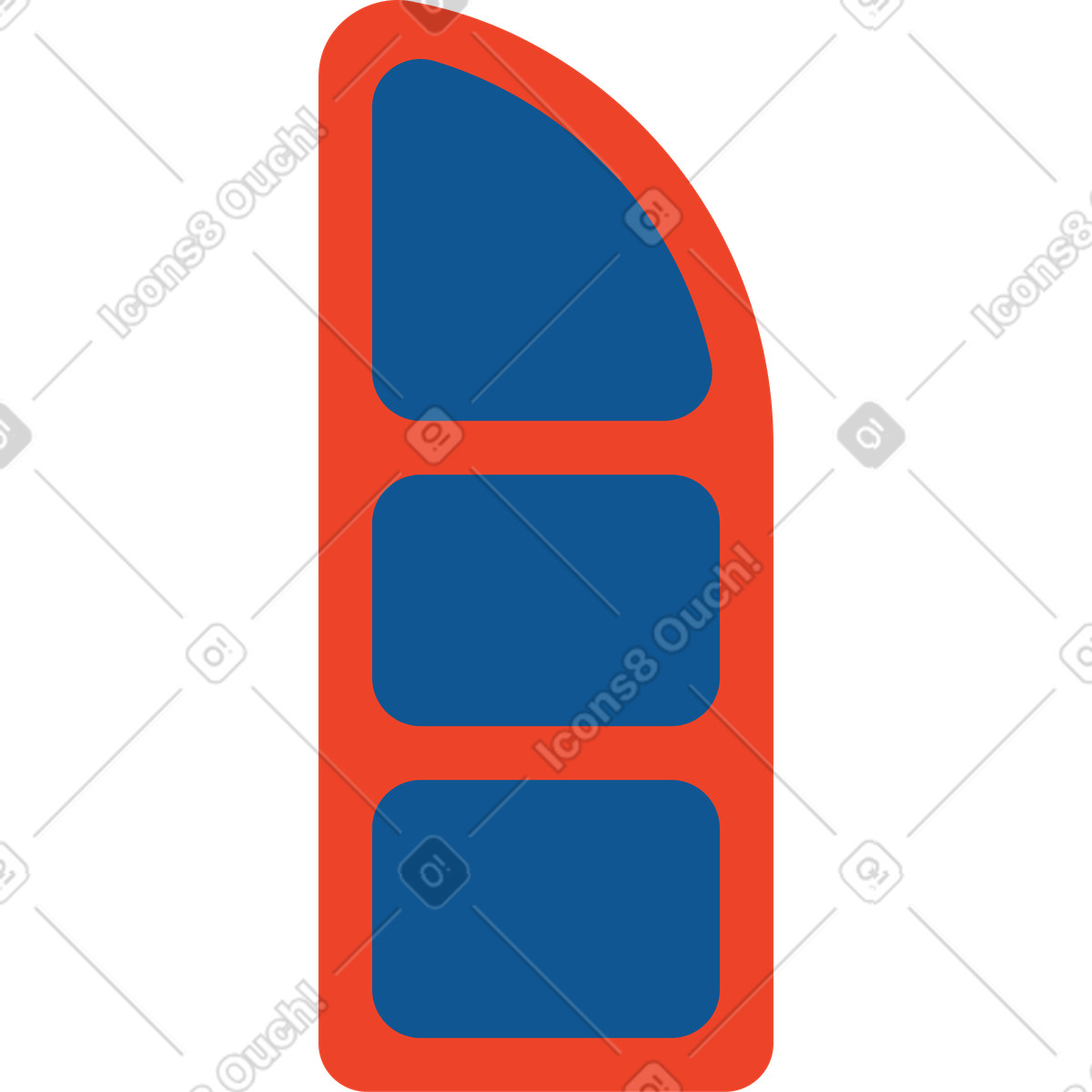 Ilustração de Janela em no estilo Polar para baixar em PNG, SVG