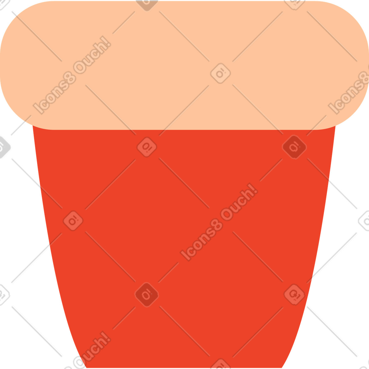 Blumentopf-Illustration im Polar-Stil als Download in PNG, SVG