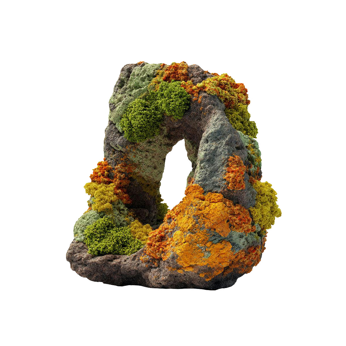 Biomorphic arch stone decor illustration in style download in PNG, SVG