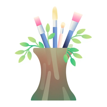 A creative and unique brush holder design inspired by nature