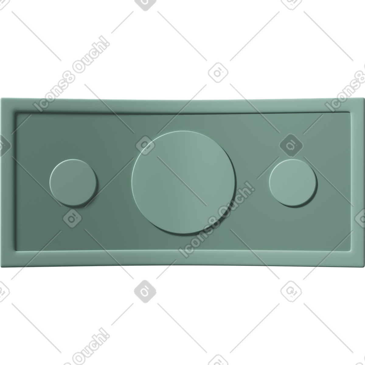Иллюстрация Banknote в стиле 3D Casual life — скачать в форматах PNG, SVG