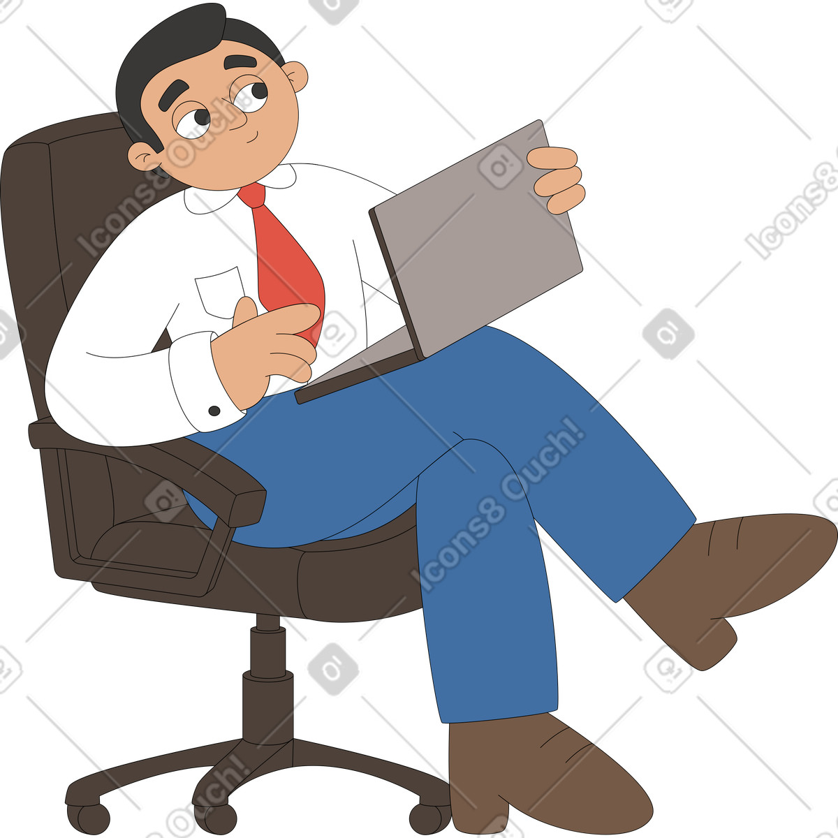 Capo illustrazione in stile Sitcom scarica in PNG, SVG