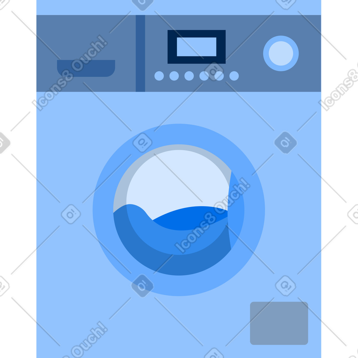 Illustration Machine à laver dans le style Urban télécharger aux formats PNG, SVG