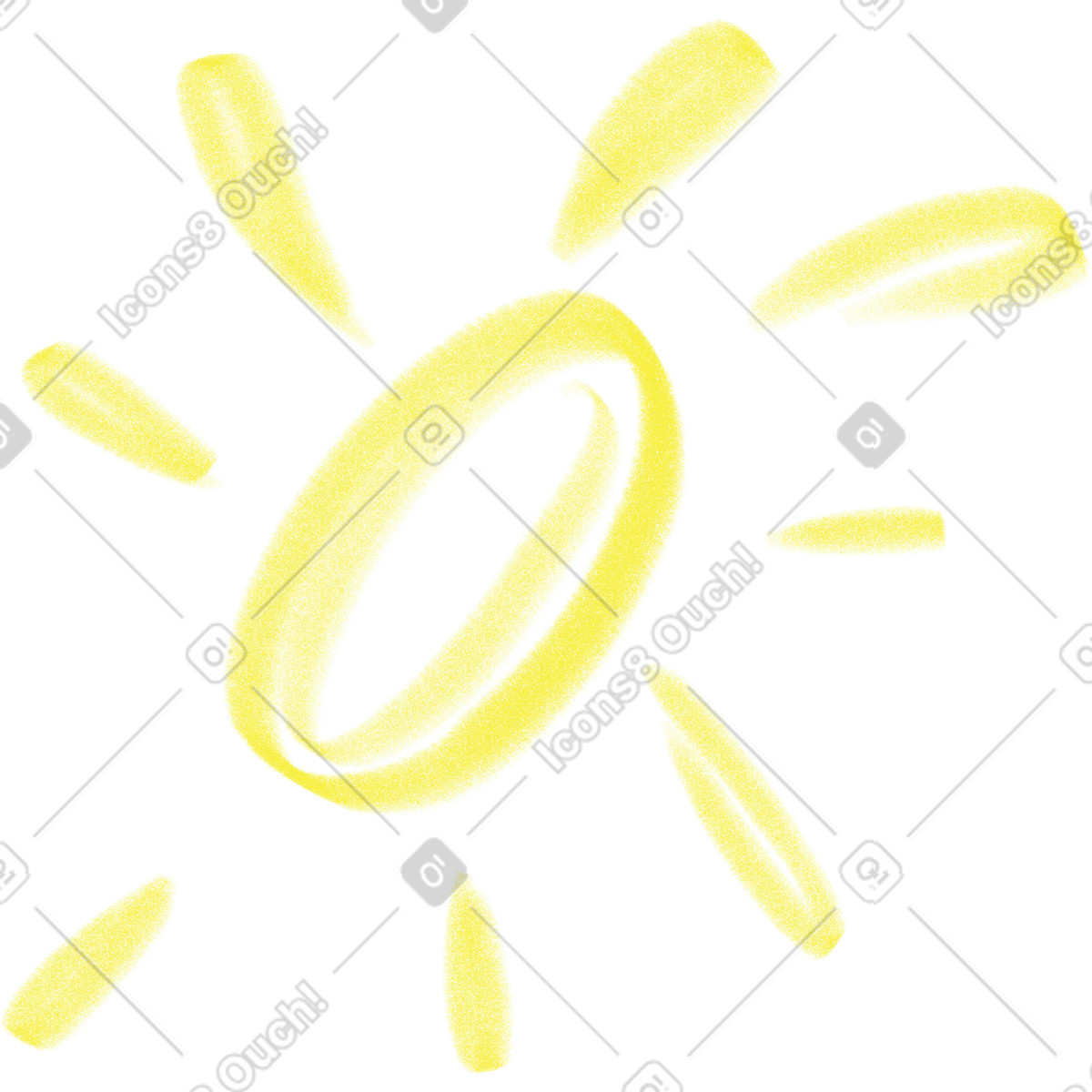 스타일의 Doodle sun 일러스트레이션 PNG, SVG 다운로드