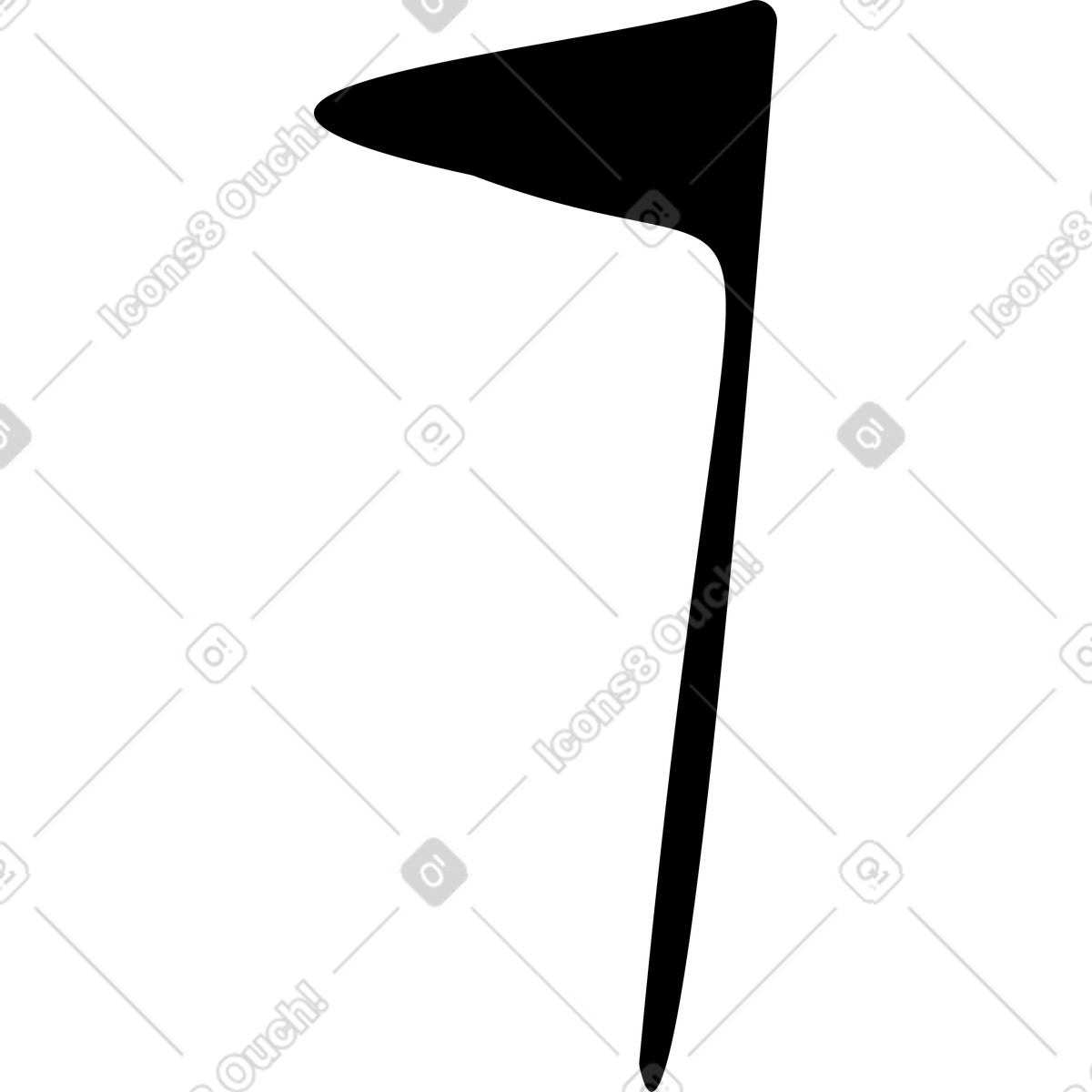 Flagge-Illustration im Journal-Stil als Download in PNG, SVG