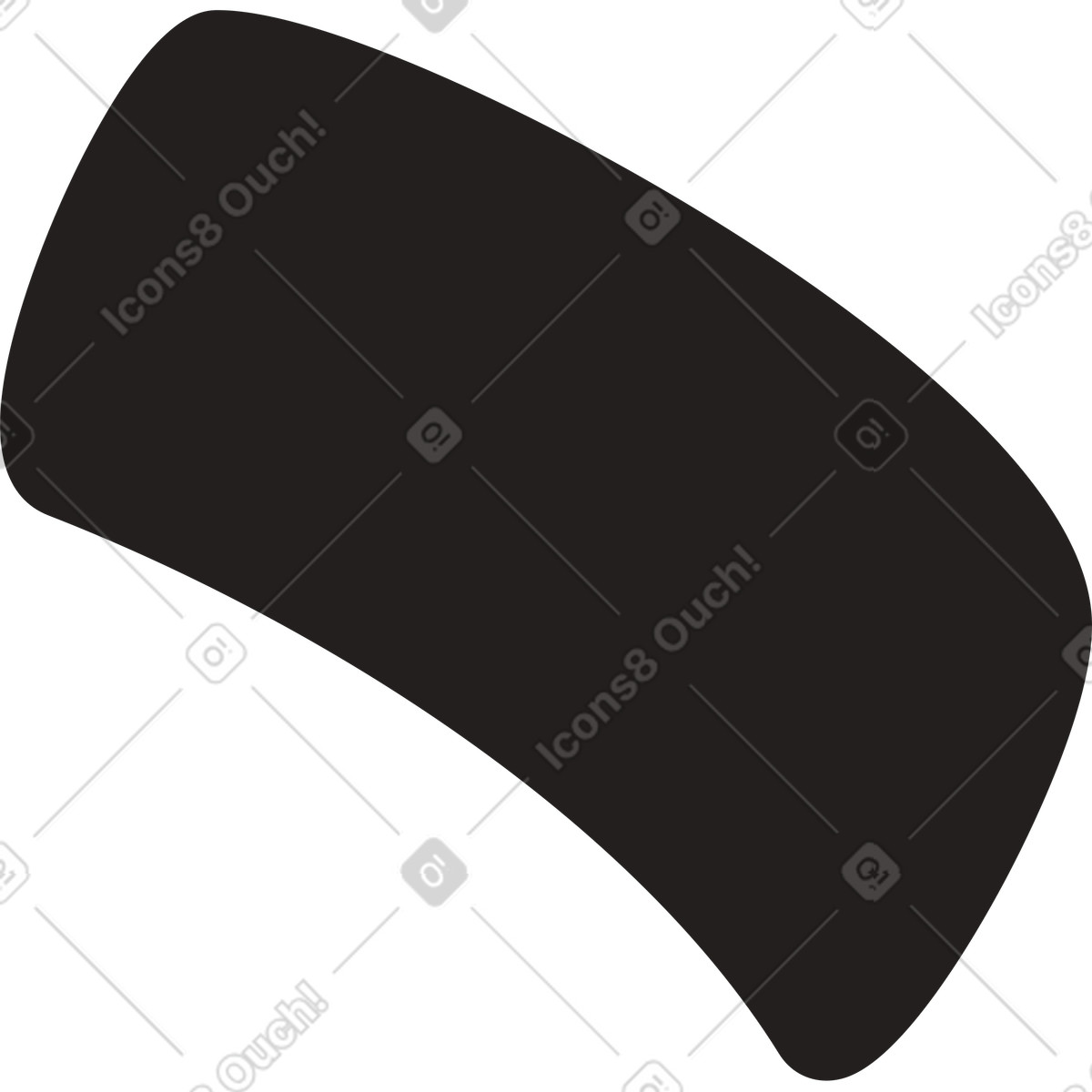 Banknote silhouette illustration in PNG, SVG