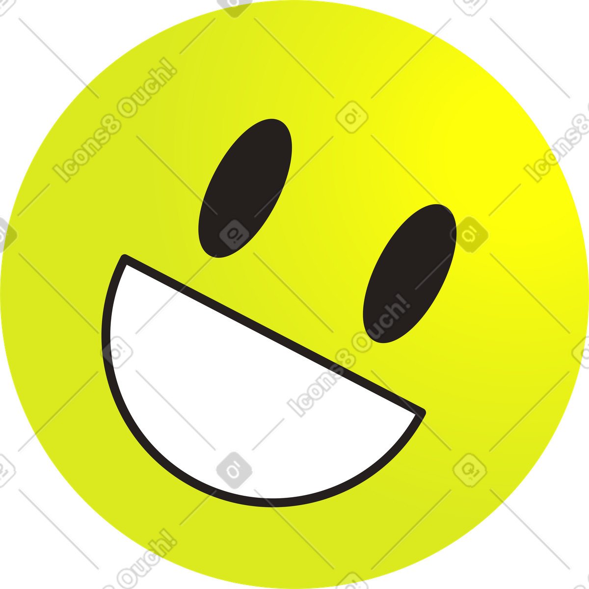 Ilustración Emoji sonriente en estilo Like a descargar en PNG y SVG