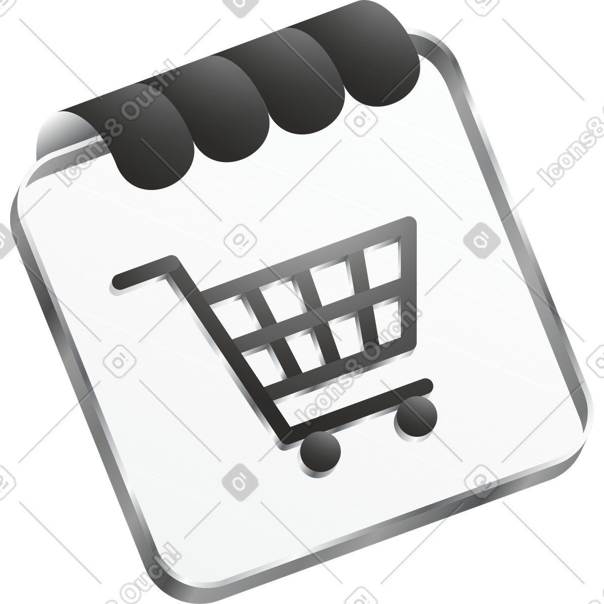 Shop illustrazione in stile Token scarica in PNG, SVG
