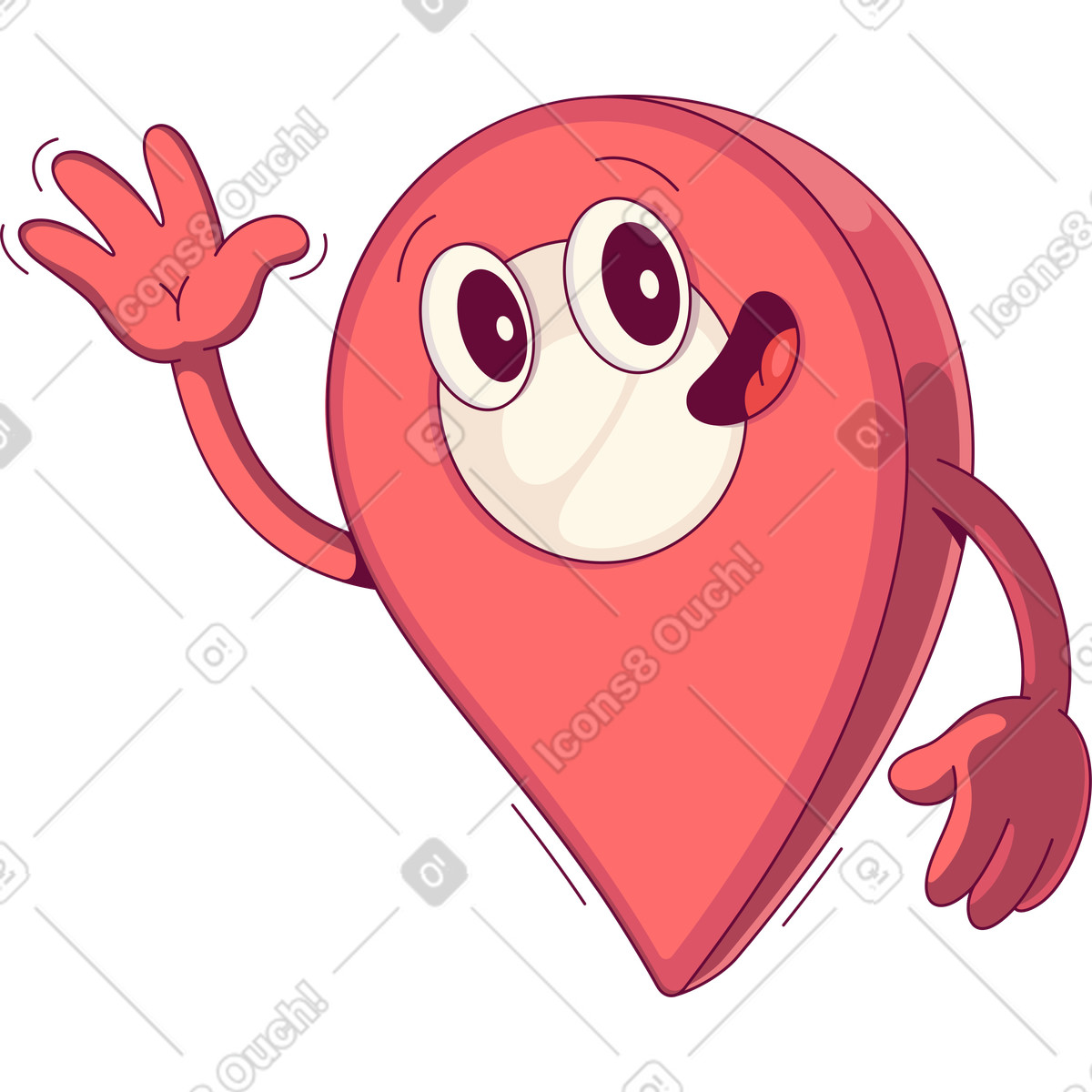 下载 Handy 风格的 地理标记图标 插画，支持 PNG、SVG 格式