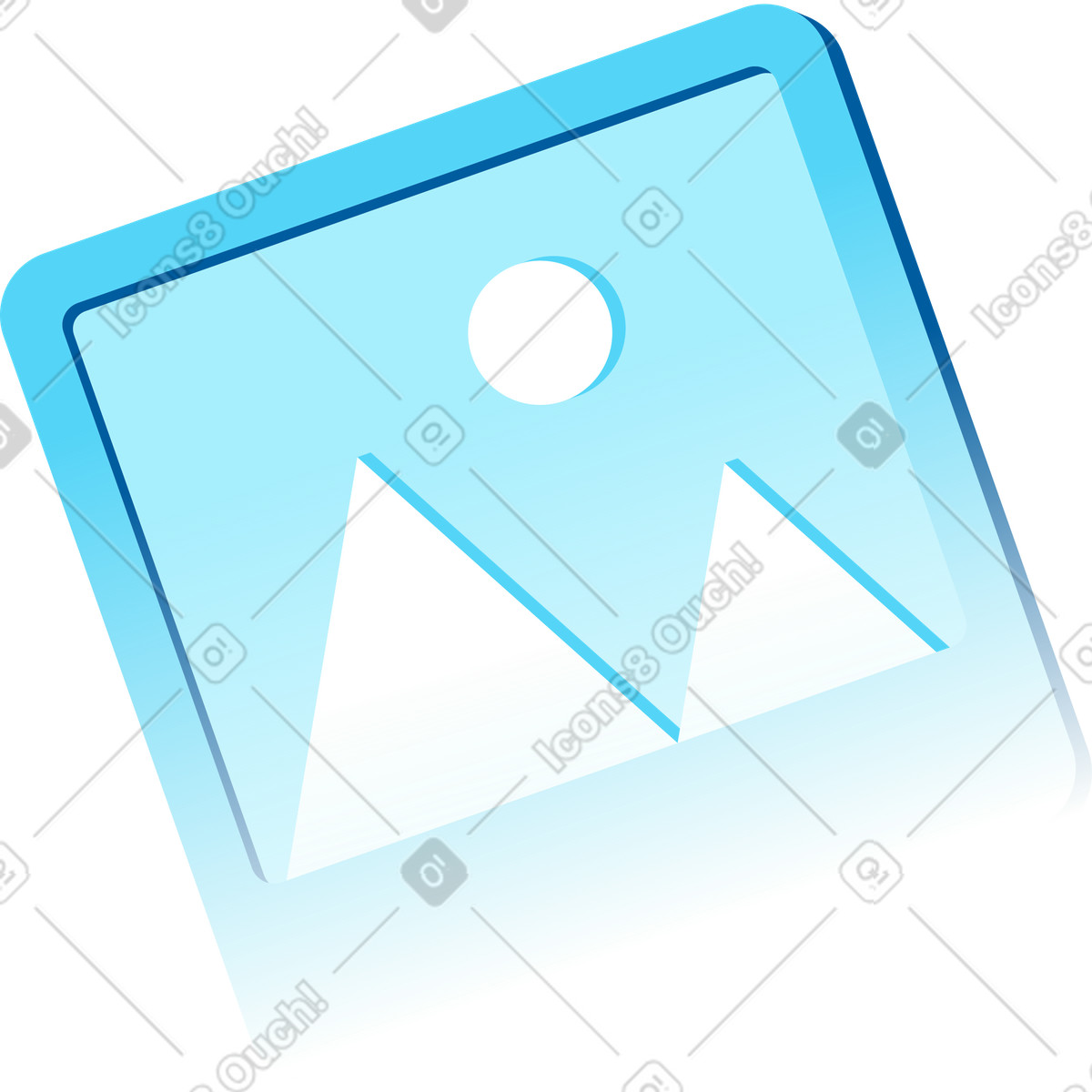 Bild groß-Illustration im Icy-Stil als Download in PNG, SVG