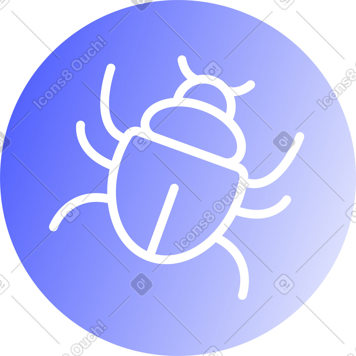 Ilustración Icono de error en estilo Lucent a descargar en PNG y SVG