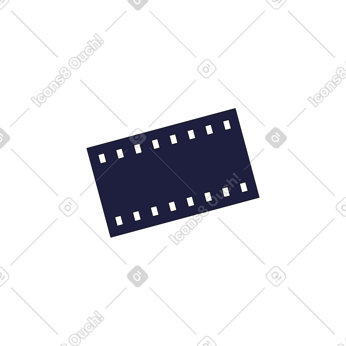 Frame of film illustration in Pop style download in PNG, SVG