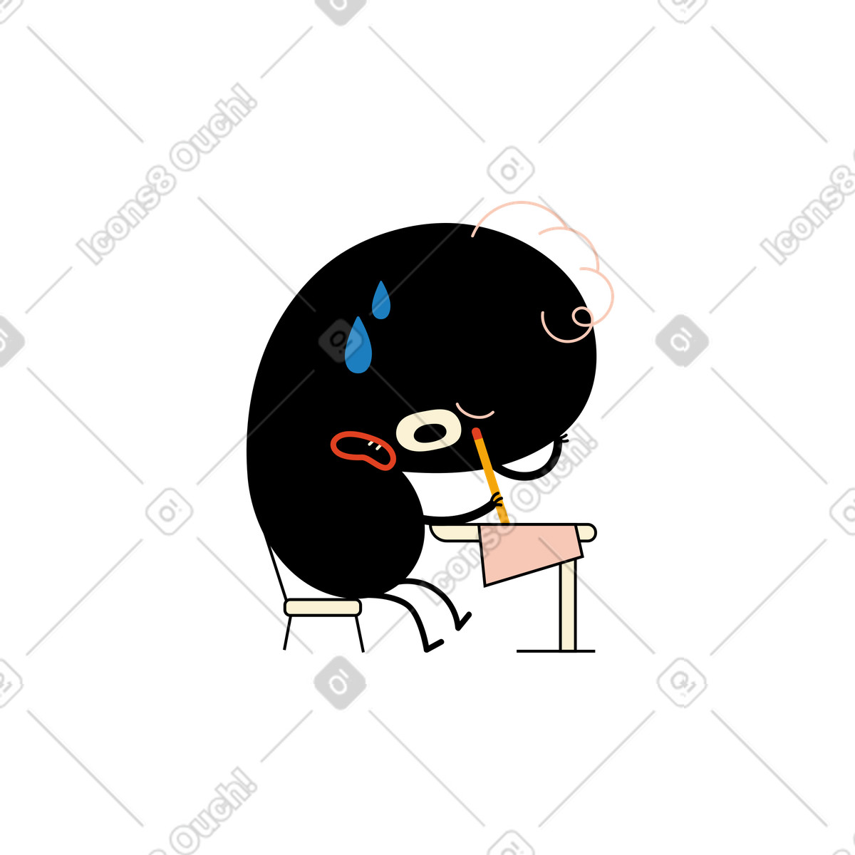 Den test bestanden-Illustration im Jelly-Stil als Download in PNG, SVG