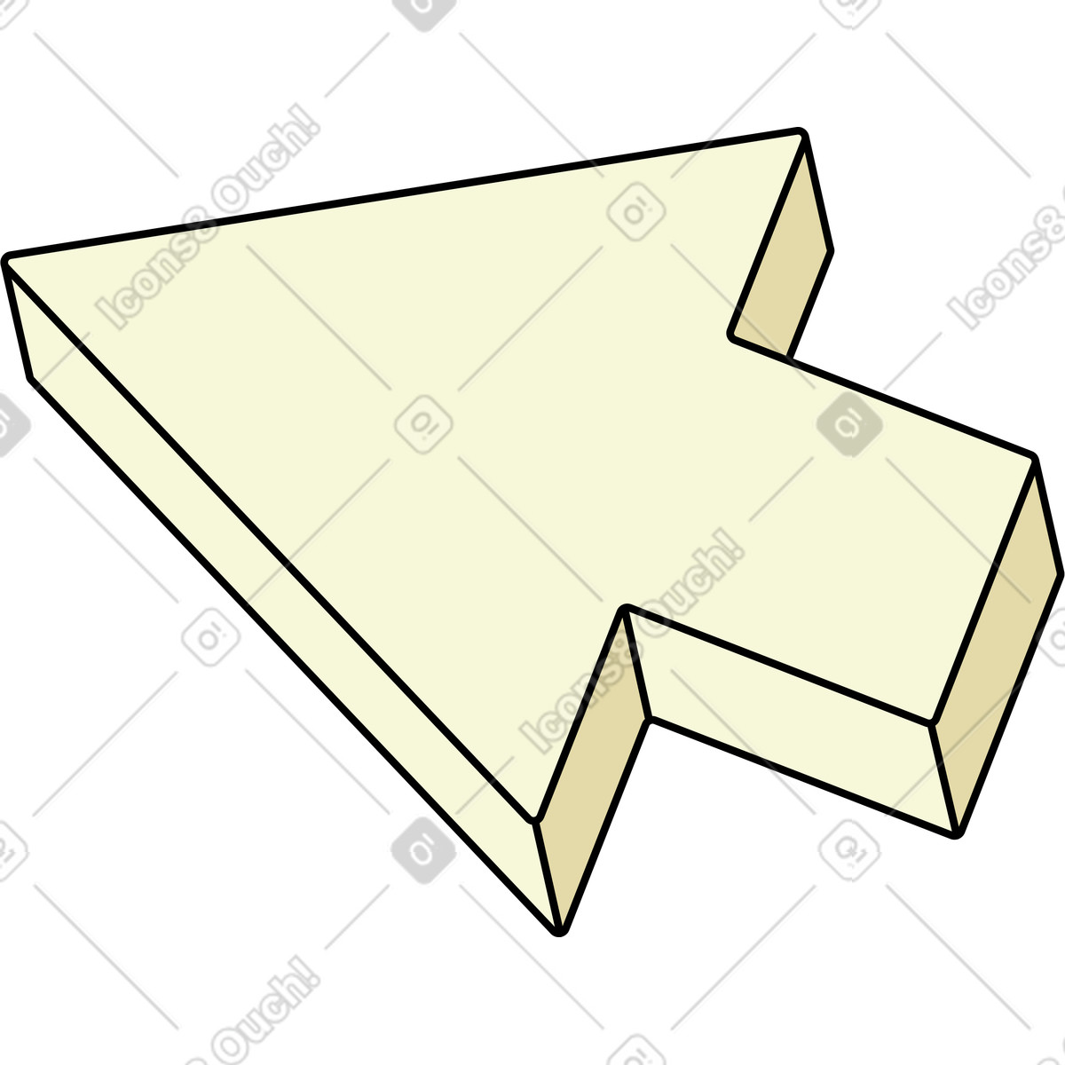 Ilustración Cursor en estilo Retro a descargar en PNG y SVG