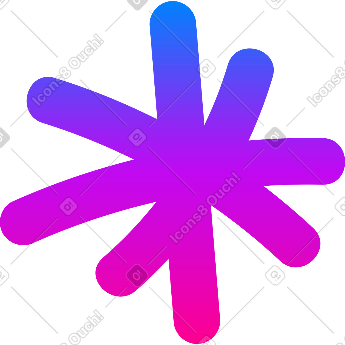 Illustration Flocon de neige dans le style Vibrant à télécharger aux formats PNG, SVG