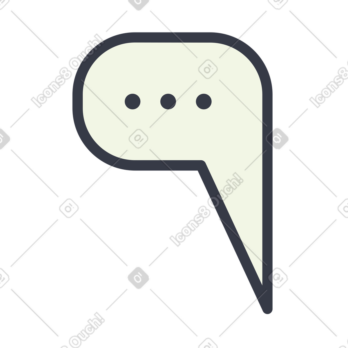 Nuvoletta bianca illustrazione animata in stile Abstract scaricabile in GIF, Lottie (JSON), AE
