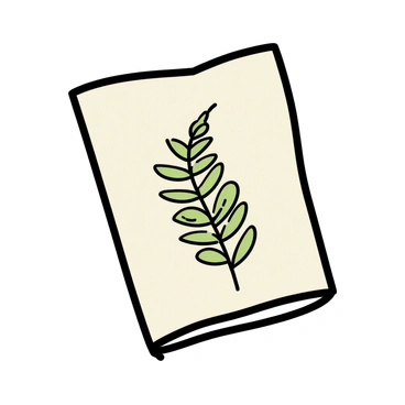 A linen cloth, neatly placed, features a delicate embroidery piece. The embroidery showcases the intricate design of a fern leaf, with fine, detailed stitches capturing the texture of the leaf. The fern leaf is green with various shades, creating depth and realism. The linen cloth is a soft, natural color, providing a subtle contrast to the vibrant embroidery.