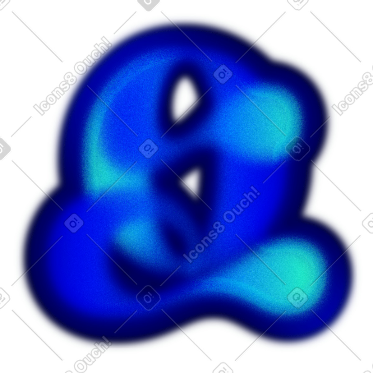 Letter q illustration in Type style download in PNG, SVG