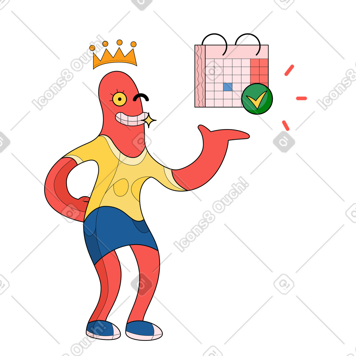 Ilustración Implementar el plan en estilo Surr a descargar en PNG y SVG