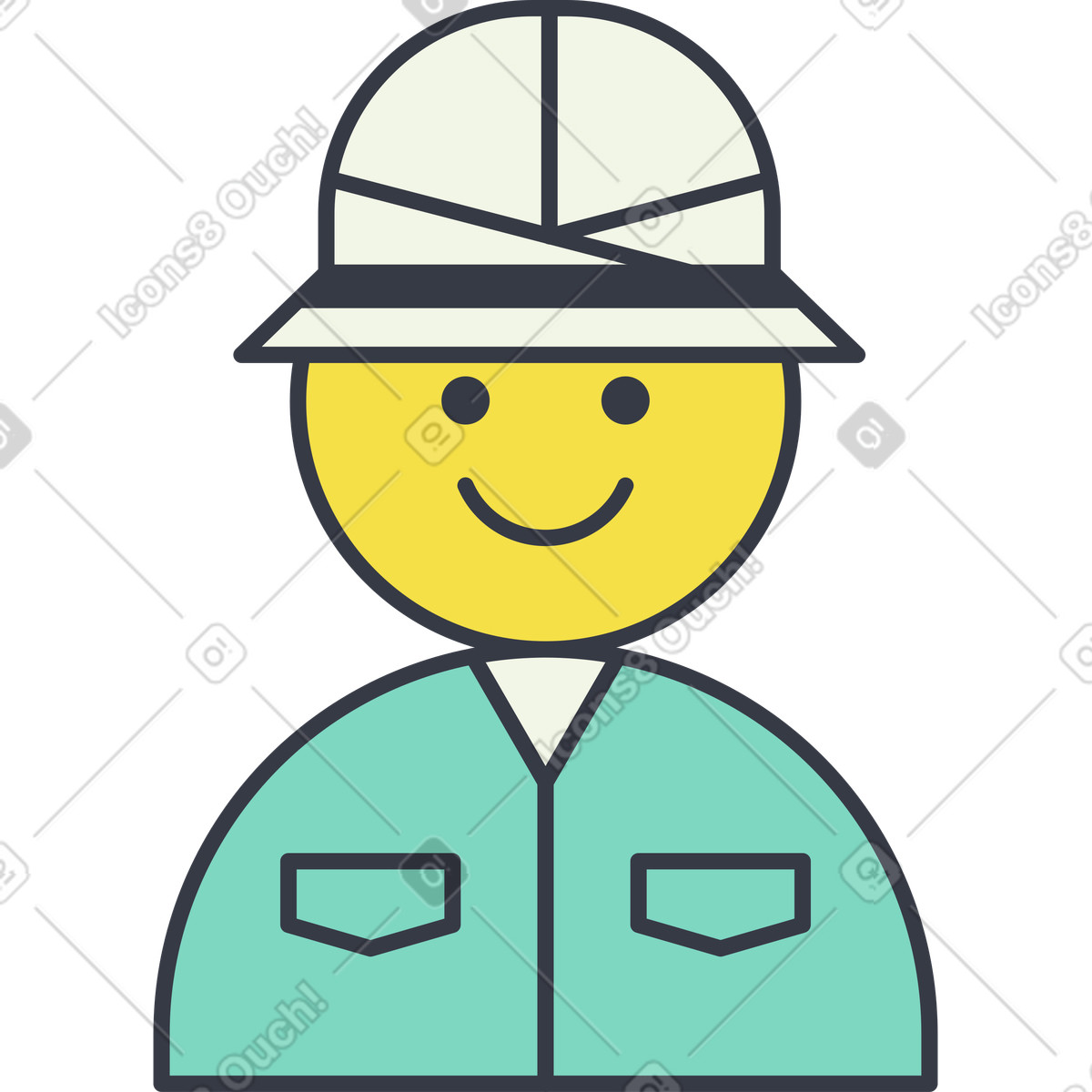 Abstract スタイルの フォアマン のイラストをPNG、SVG形式でダウンロード