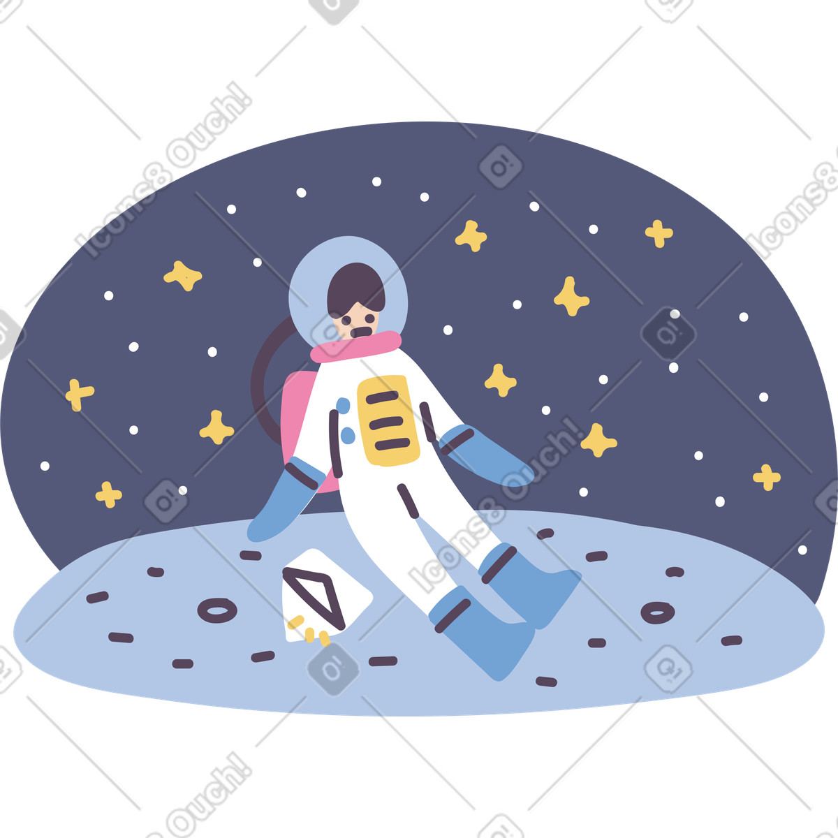 No messages illustration in Pluto style download in PNG, SVG