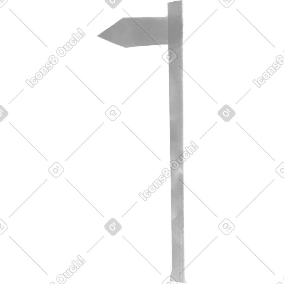 Ilustração de Gray signpost em no estilo Company para baixar em PNG, SVG