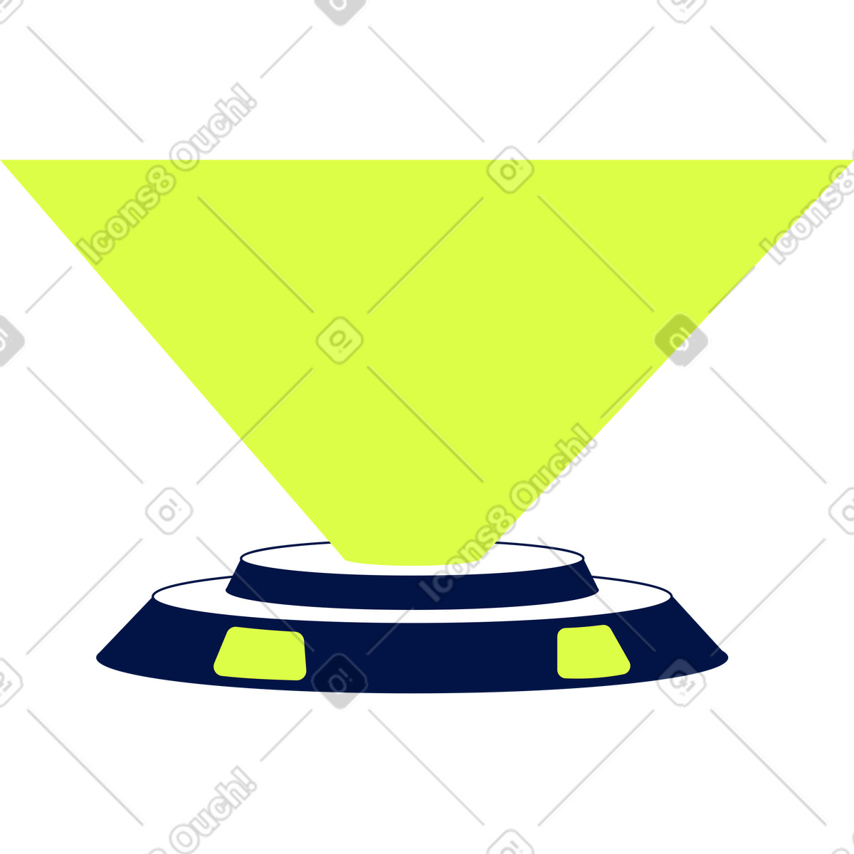 Ilustração de Projetor holograma em no estilo Glow para baixar em PNG, SVG