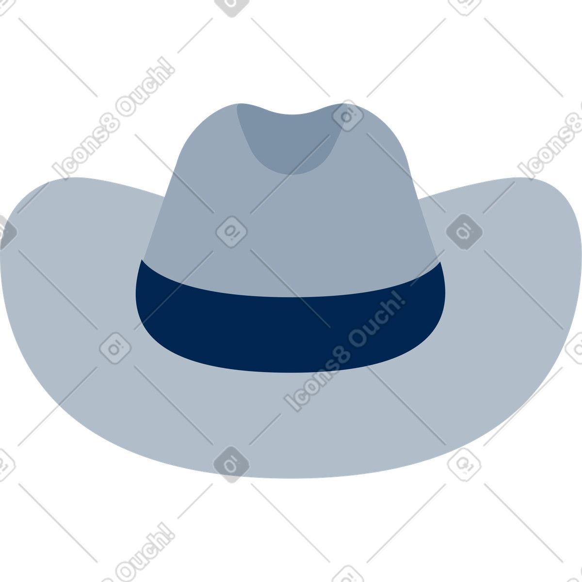 Cappello da cowboy illustrazione in stile Urban scarica in PNG, SVG