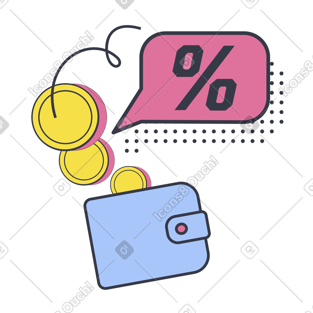 Pagamento dei prestiti illustrazione in stile Abstract scarica in PNG, SVG