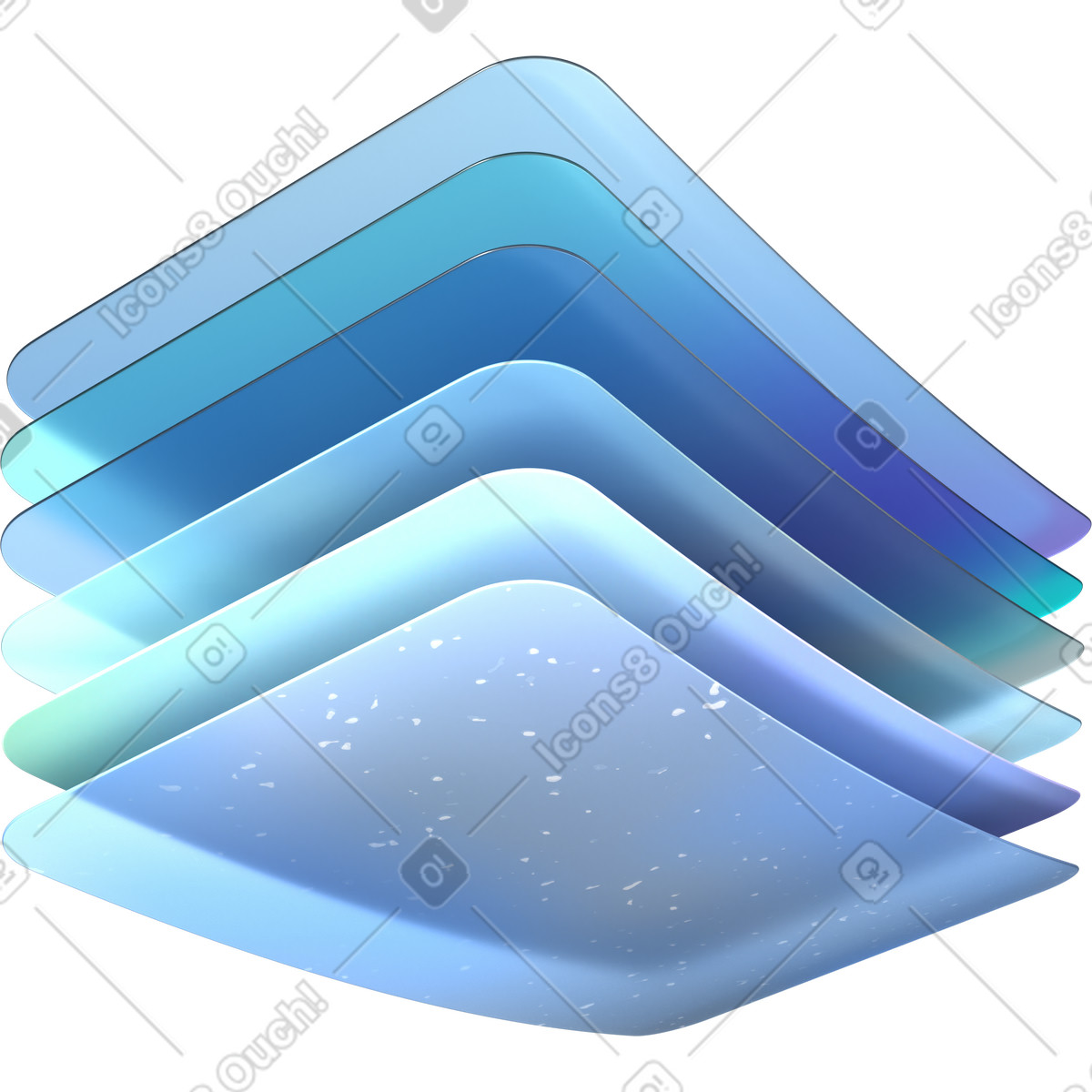 Ilustração de Cartões plásticos monocromáticos em no estilo 3D Glassy para baixar em PNG, SVG