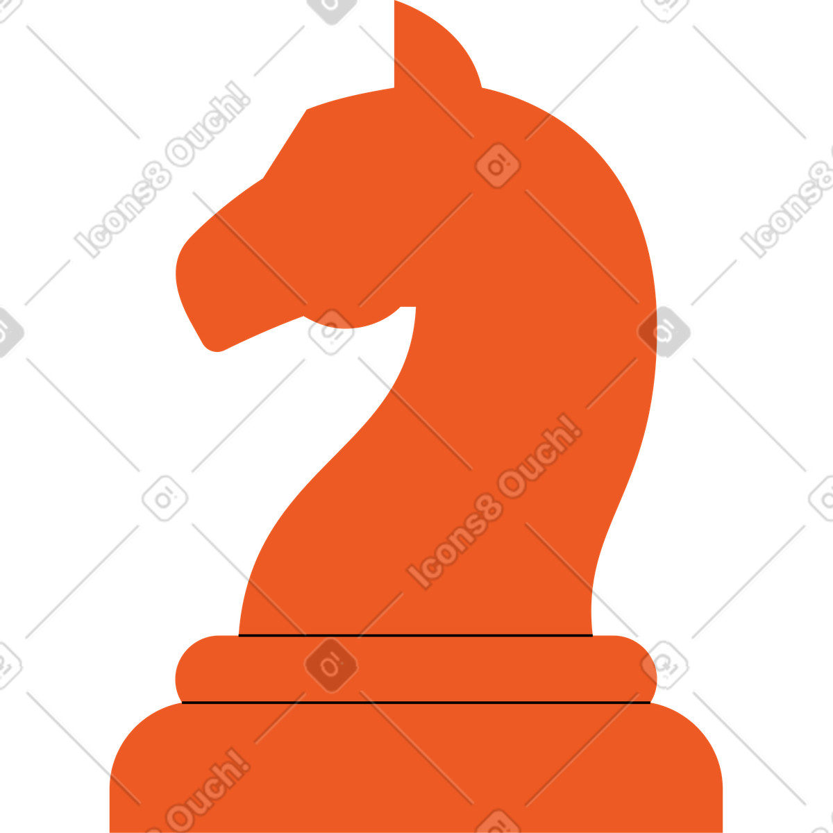 下载 Tiny 风格的 Chess knight 插画，支持 PNG、SVG 格式