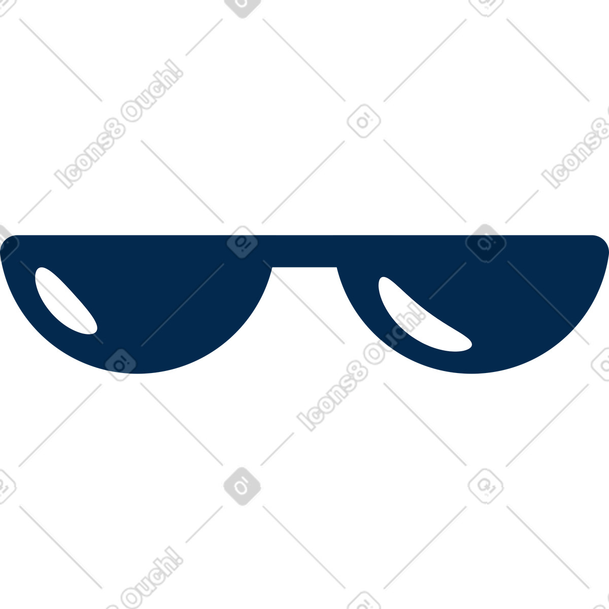 Sunglasses illustration in Flame style download in PNG, SVG