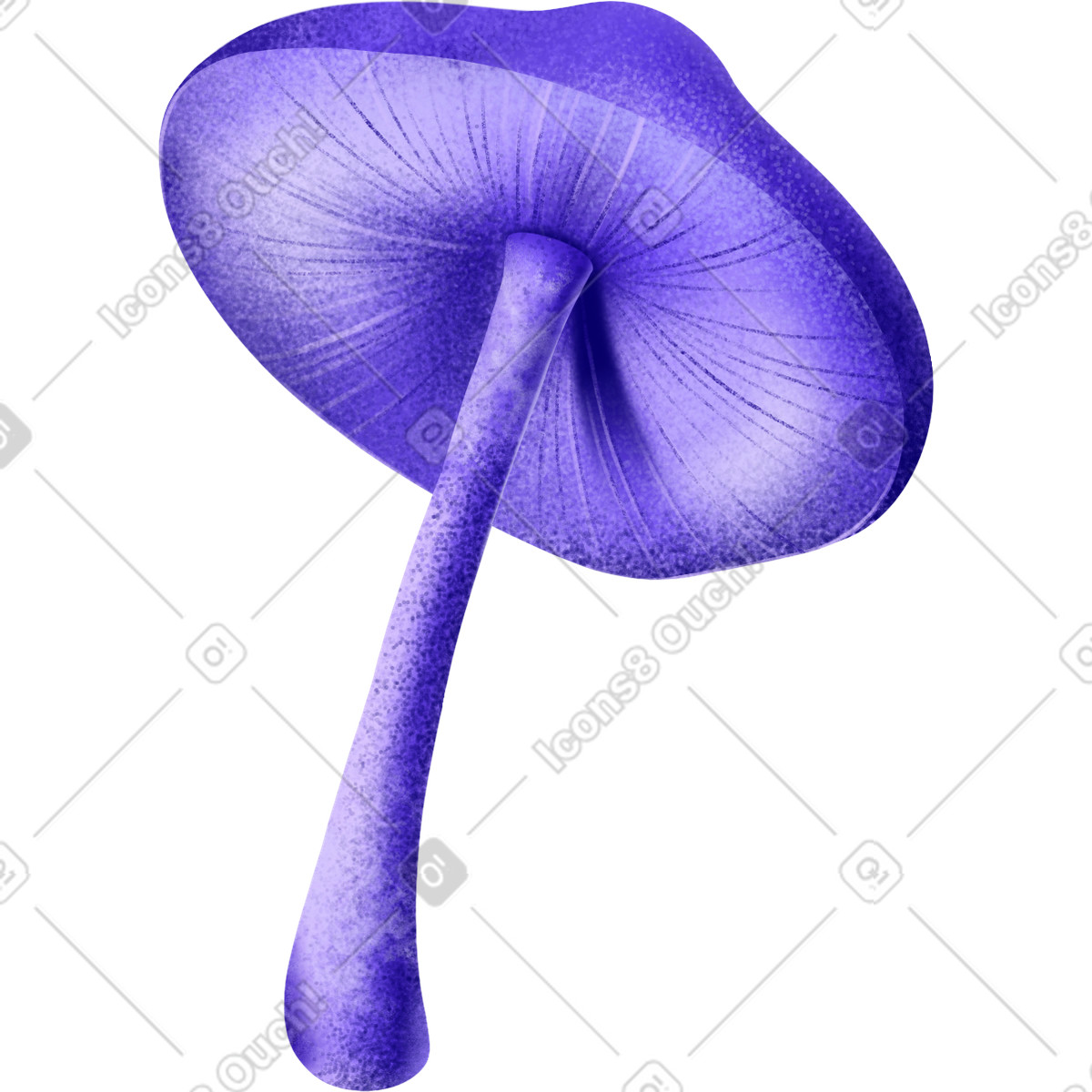 Illustration Mushroom dans le style Jumble à télécharger aux formats PNG, SVG