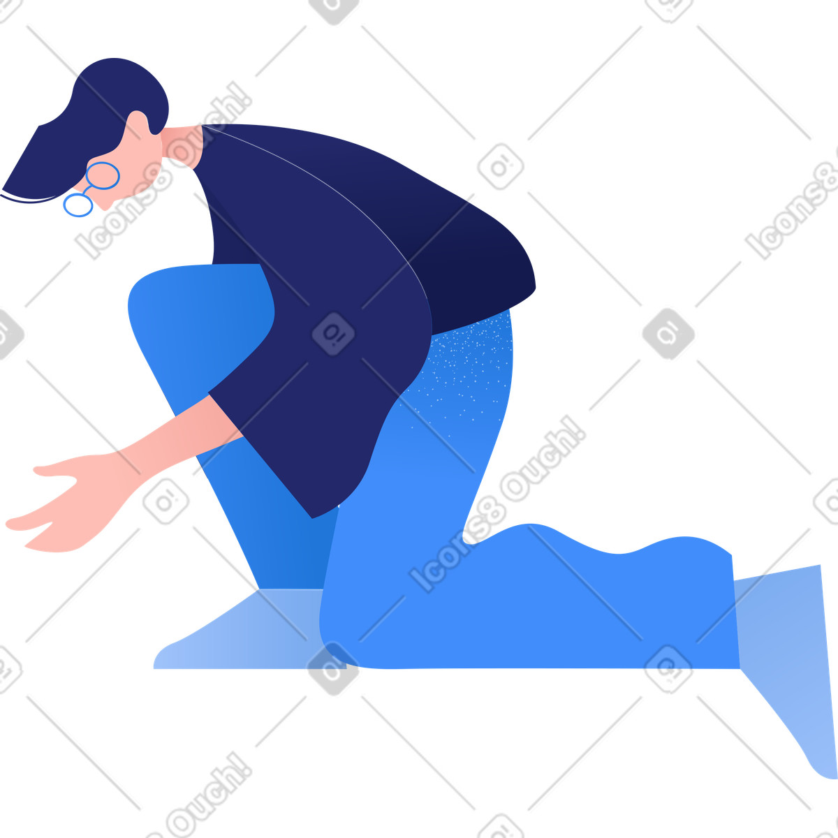 Ilustração de Homem em no estilo Clip para baixar em PNG, SVG