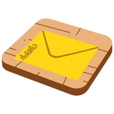 An old, unopened letter with a faded address on a wooden table