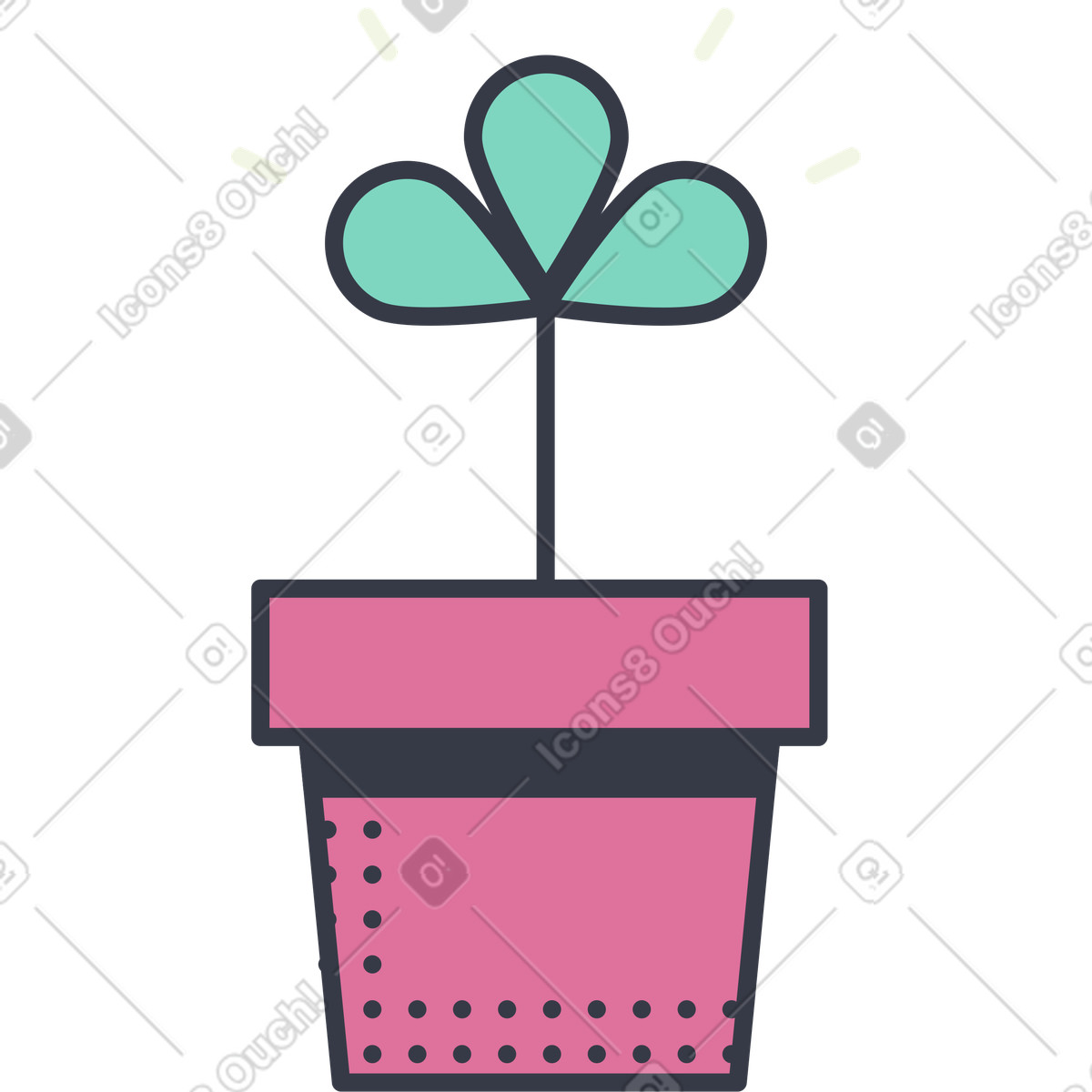 Pianta illustrazione in stile Abstract scarica in PNG, SVG