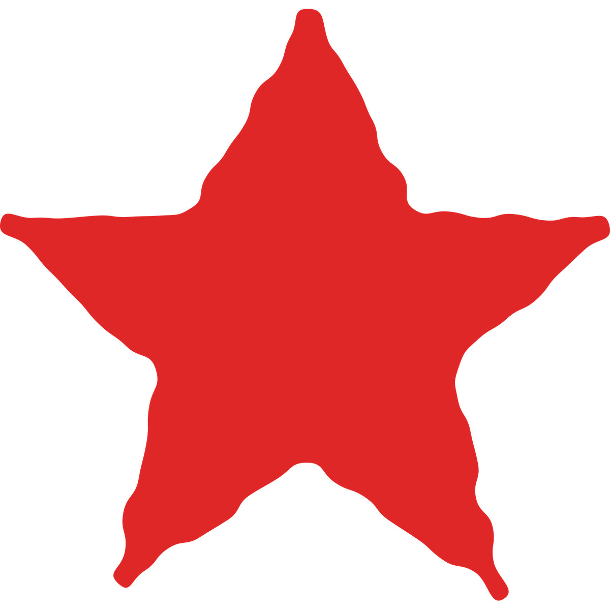 Ilustración Distorted red star symbol for decoration en estilo Cherry a descargar en PNG y SVG