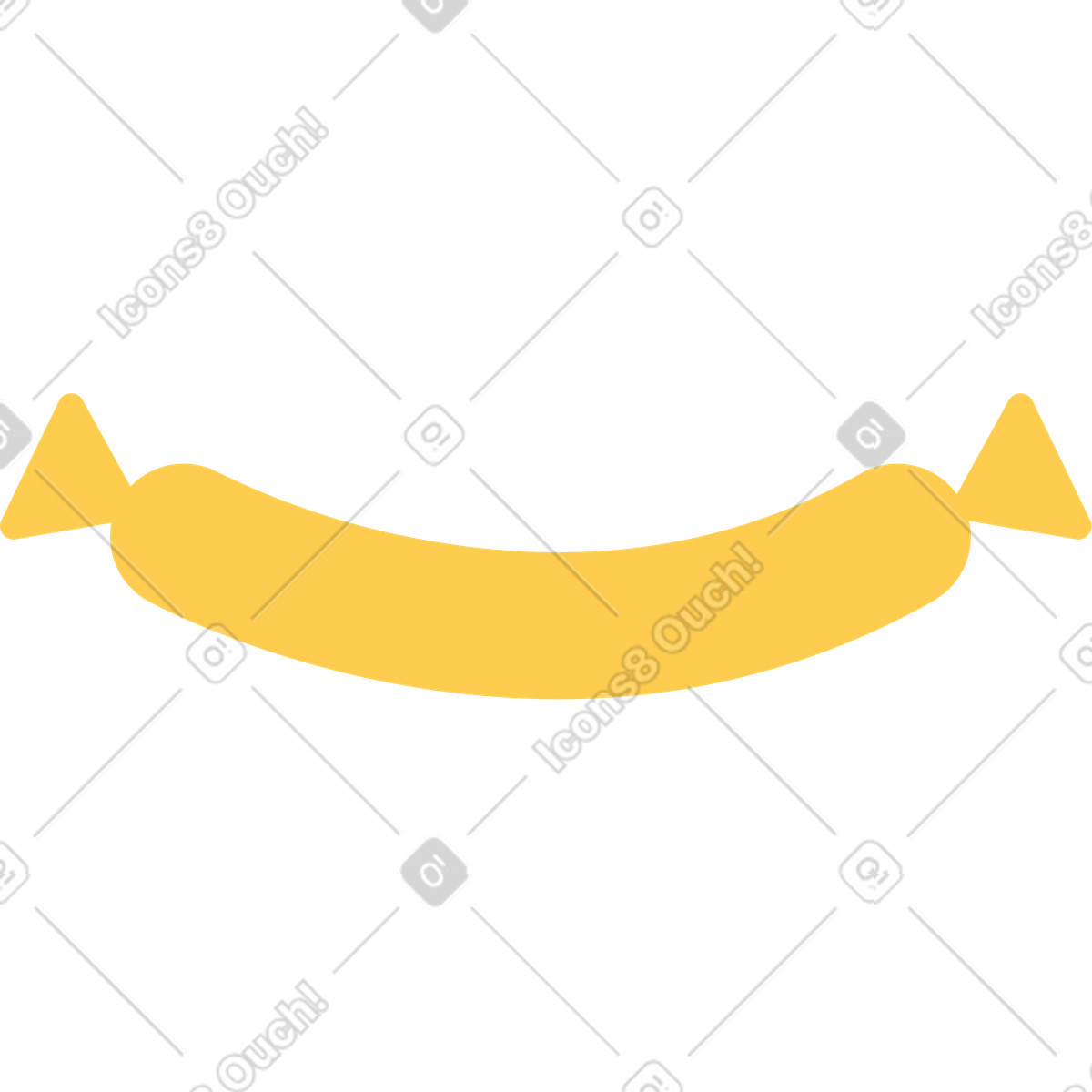 Würstchen-Illustration im Spot-Stil als Download in PNG, SVG
