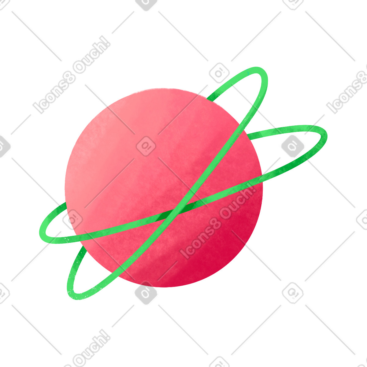 Illustration Planet dans le style Bonbon à télécharger aux formats PNG, SVG