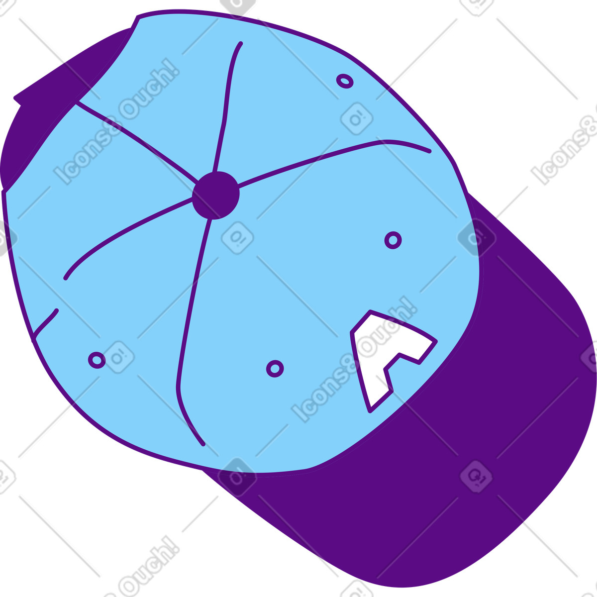 Ilustración Baseball hacia en estilo Storyline a descargar en PNG y SVG