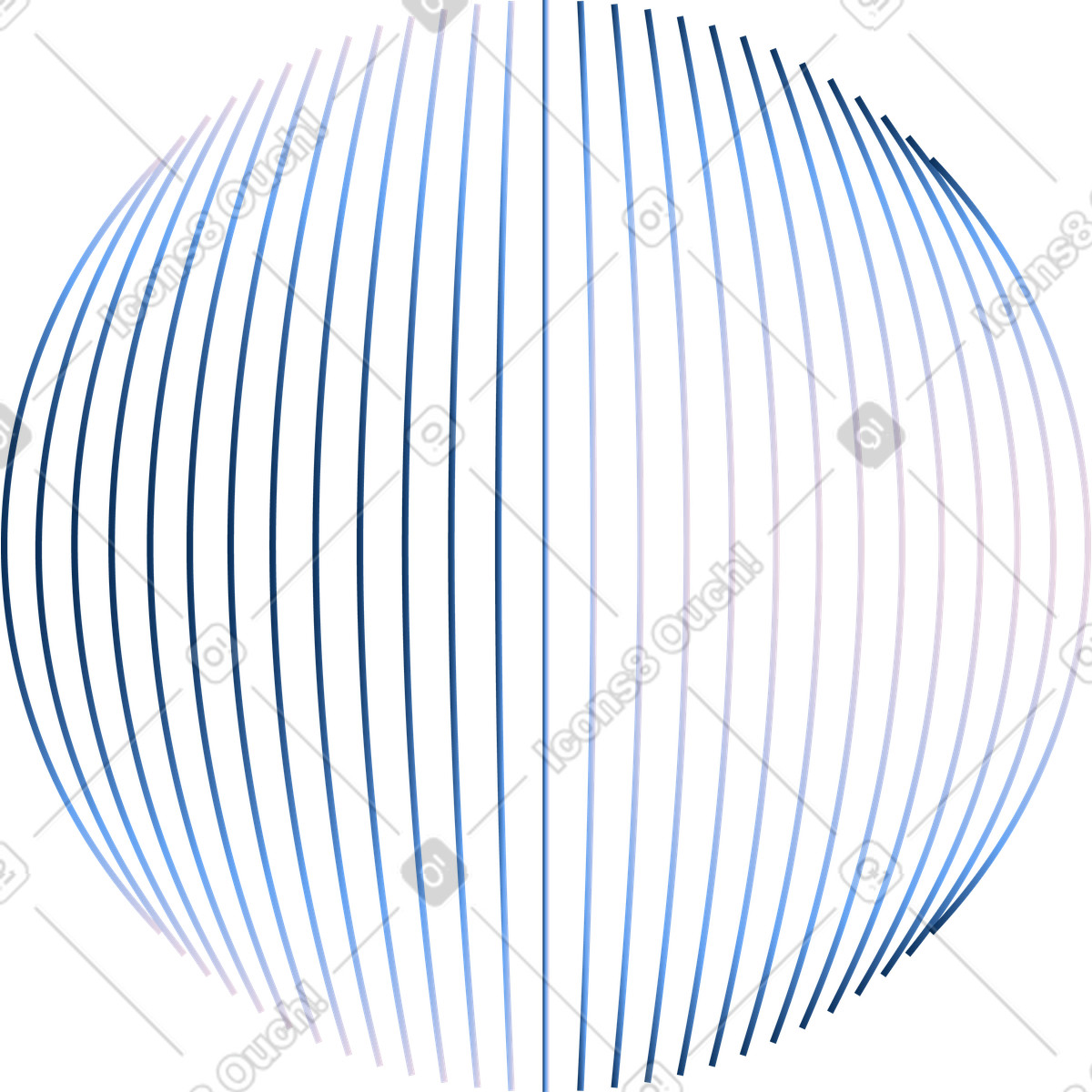 Illustration Objet sphérique bleu, sphère de données globale, globe connectivité réseau dans le style Forms à télécharger aux formats PNG, SVG