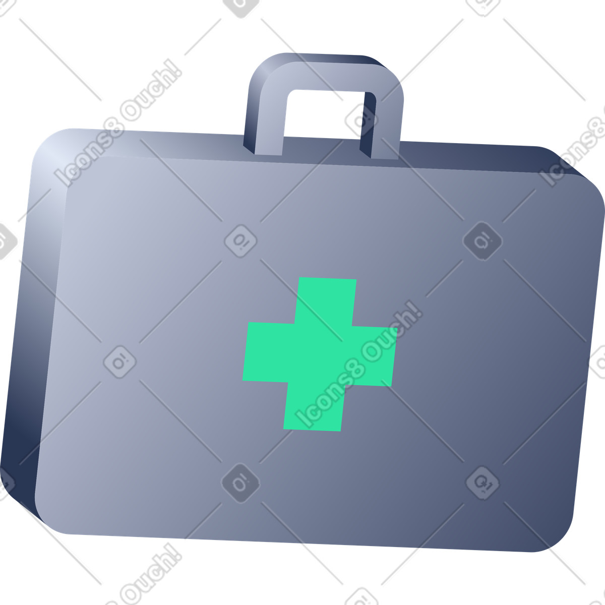 Kit di pronto soccorso illustrazione in stile Lucent scarica in PNG, SVG