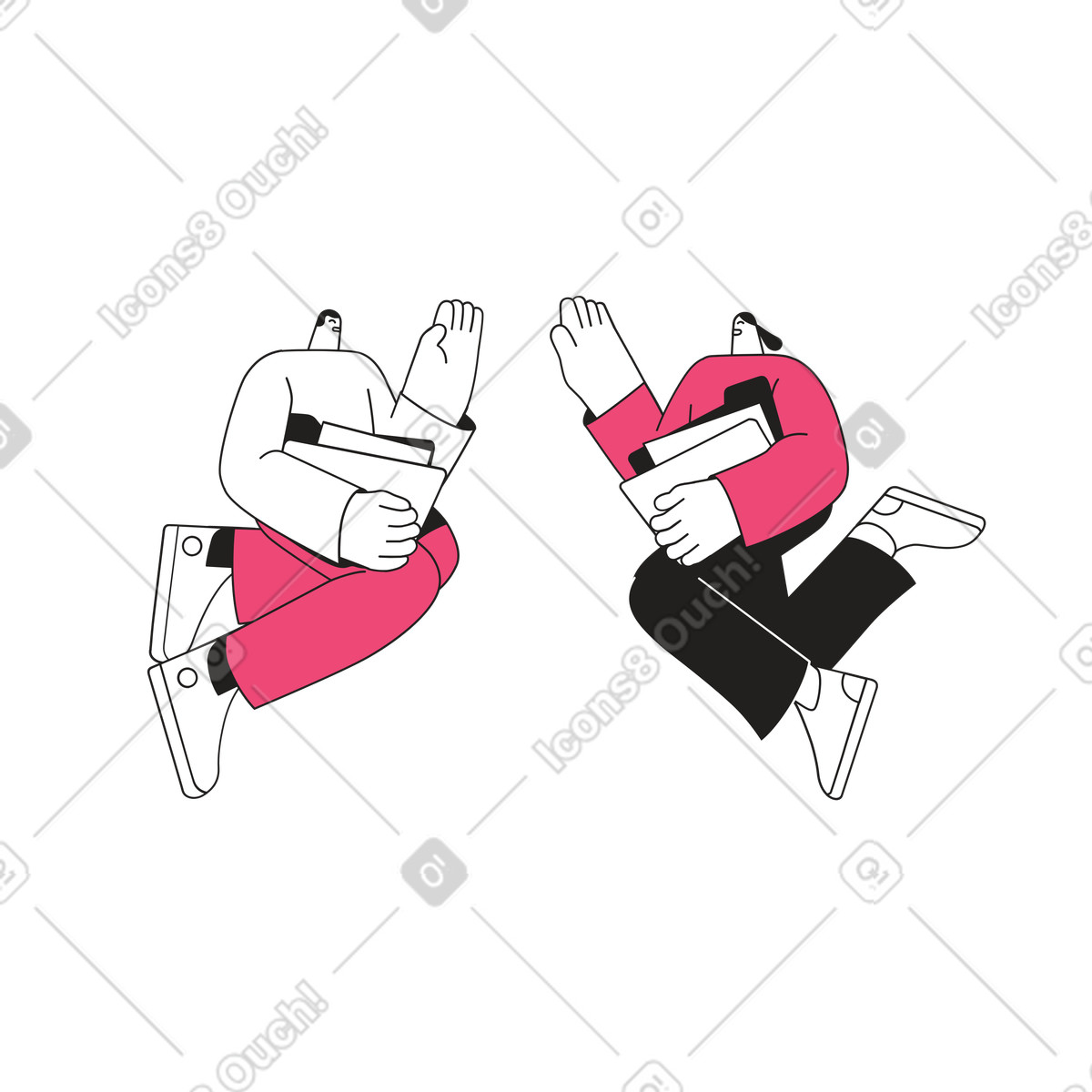 Анимированная иллюстрация Успех в стиле Dazzle Line — скачать в форматах GIF, Lottie (JSON), AE