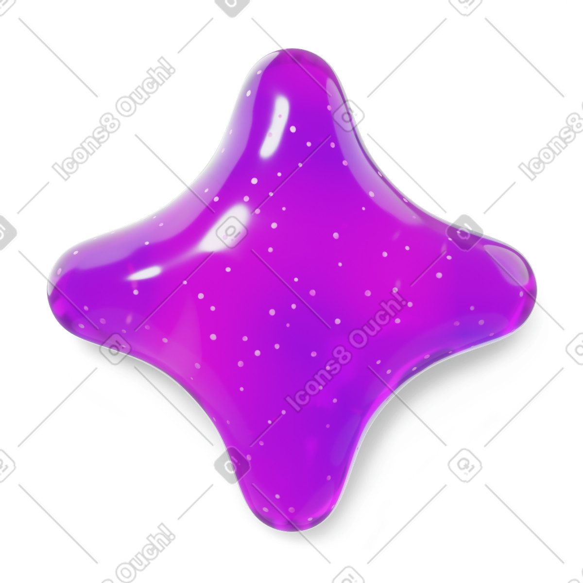 Ki-star animierte Illustration im 3D Microsoft Fluent illustration-Stil als Download in GIF, Lottie (JSON), AE