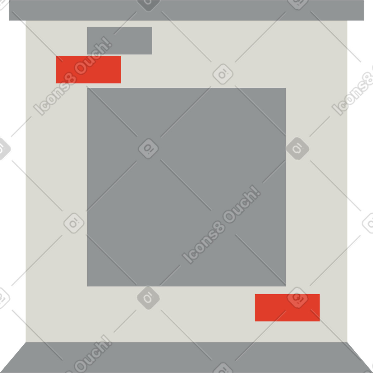 Burgundy スタイルの 暖炉 のイラストをPNG、SVG形式でダウンロード