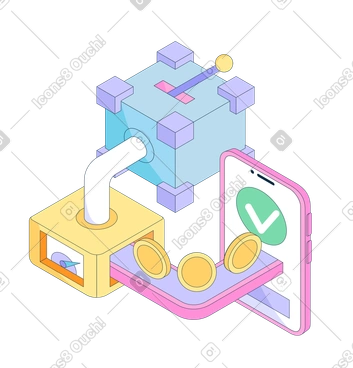 Cryptocurrency Payments. Blockchain-Based Financial Systems. Mobile Payment Verification PNG, SVG