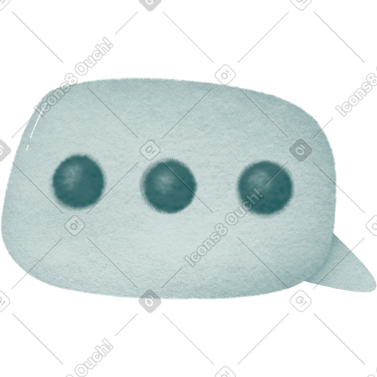 Ilustração de Bubble em no estilo Woolly para baixar em PNG, SVG