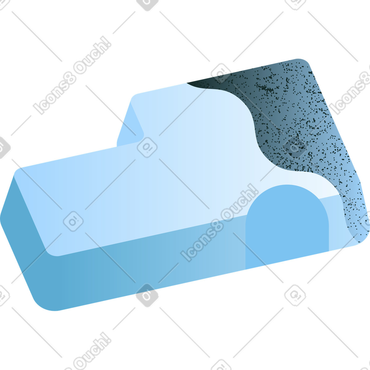 Enter key on the keyboard illustration in Concept style download in PNG, SVG
