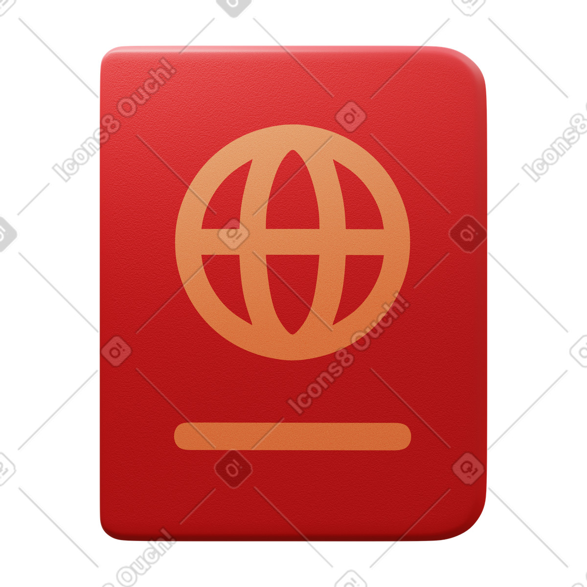 下载 3D Fluency 风格的 Passport 插画，支持 PNG、SVG 格式