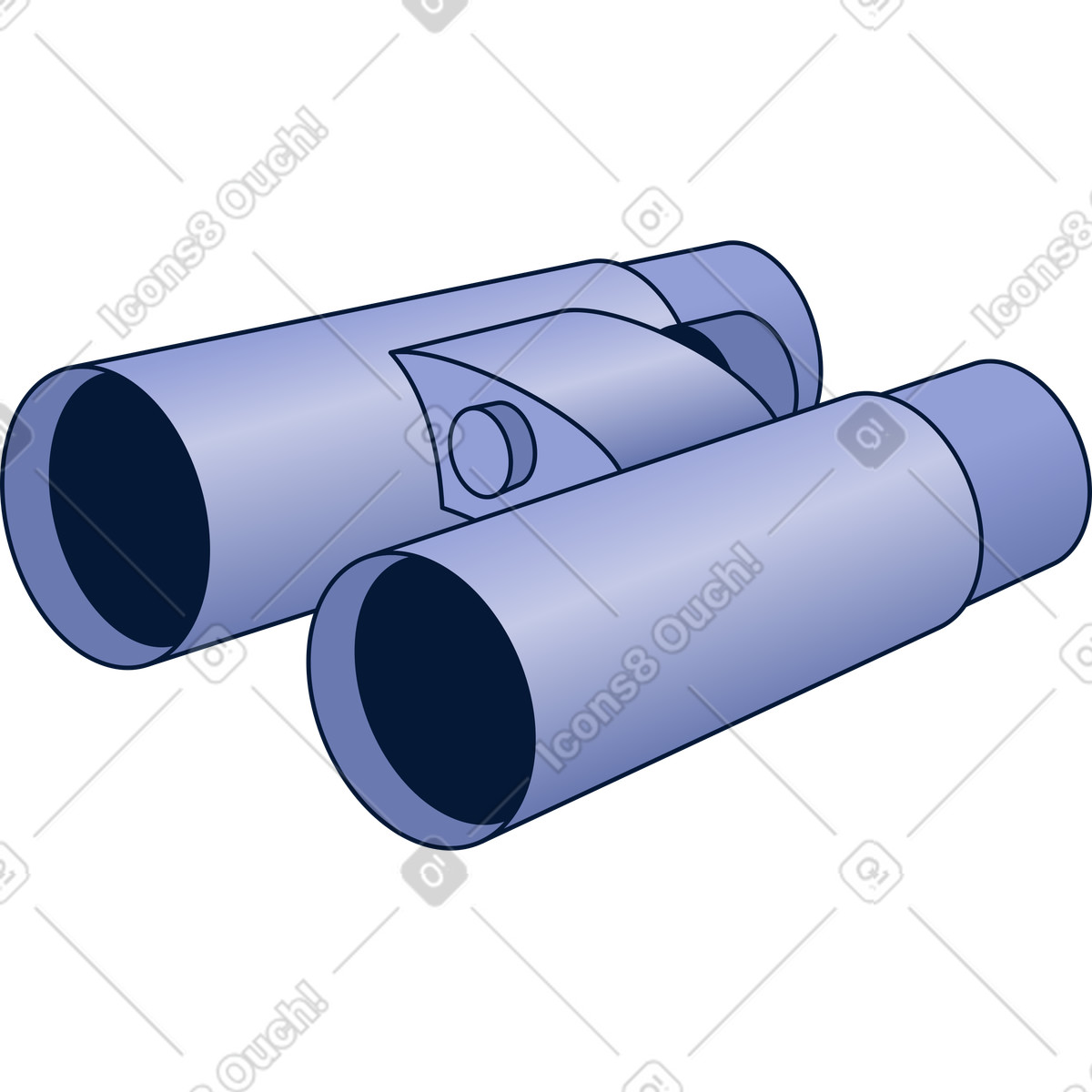 Ilustración Prismáticos en estilo Neat a descargar en PNG y SVG